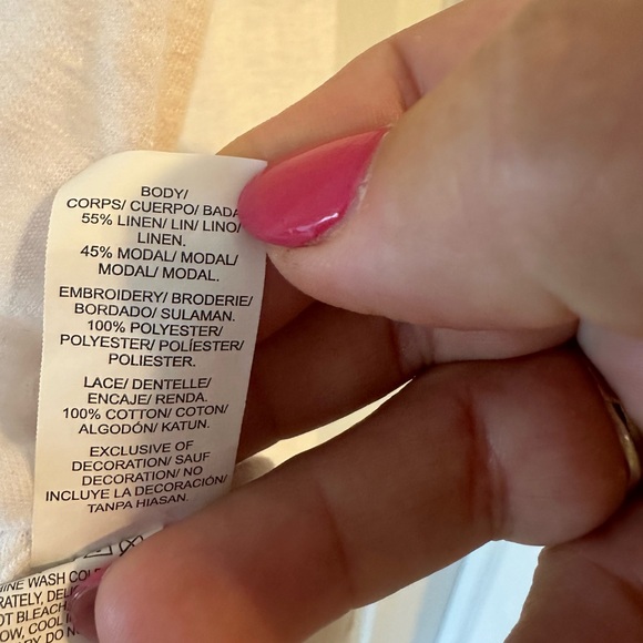 ❤️ BOGO Lucky Brand Linen Blend Top- Gorgeous! Size 1X /XL - Picture 7 of 10